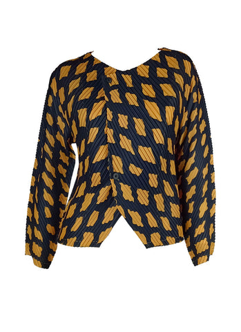 D240004 Long Sleeve Pleated Cardigan