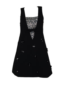 D240032 Sequin Bow Sleeveless Dress *Last Piece