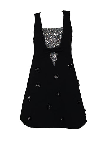 D240032 Sequin Bow Sleeveless Dress *Last Piece