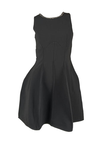 D240036 Diamond Collar Waist Dress *Last Piece