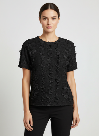 Textured Petal Creased Top