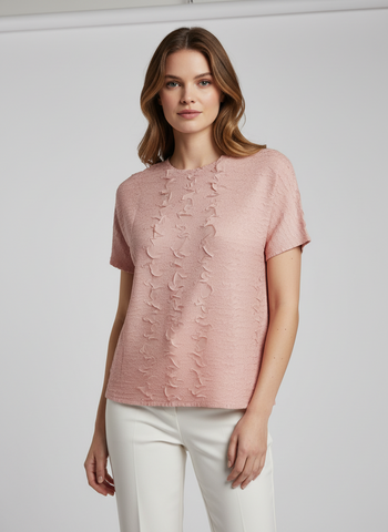 Textured Petal Creased Top