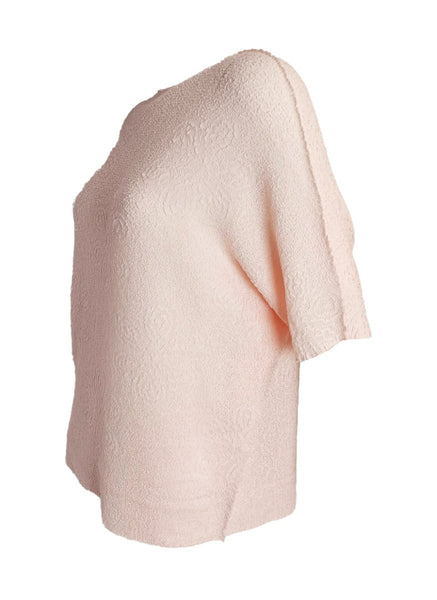 Textured Floral Creased Top