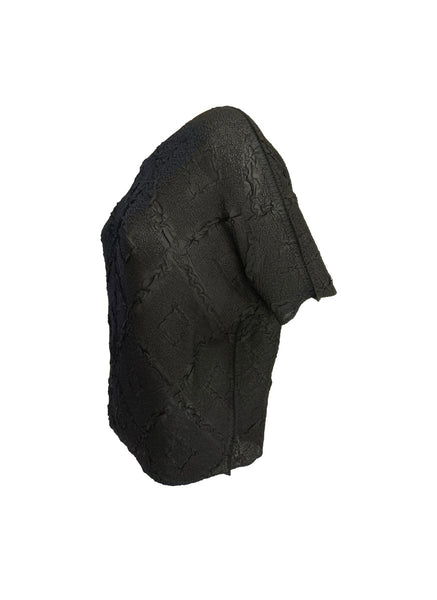 Quilted Pattern Creased Top