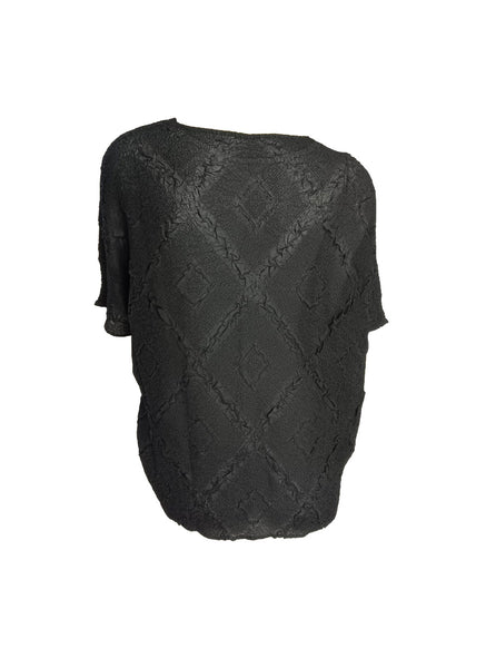 Quilted Pattern Creased Top