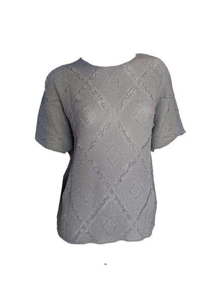 Quilted Pattern Creased Top