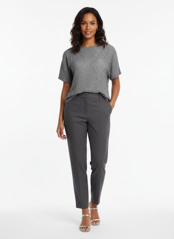 Quilted Pattern Creased Top