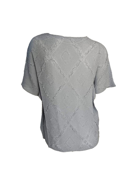 Quilted Pattern Creased Top