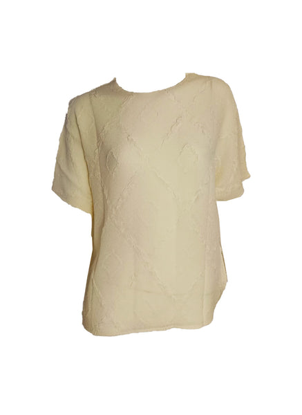 Quilted Pattern Creased Top