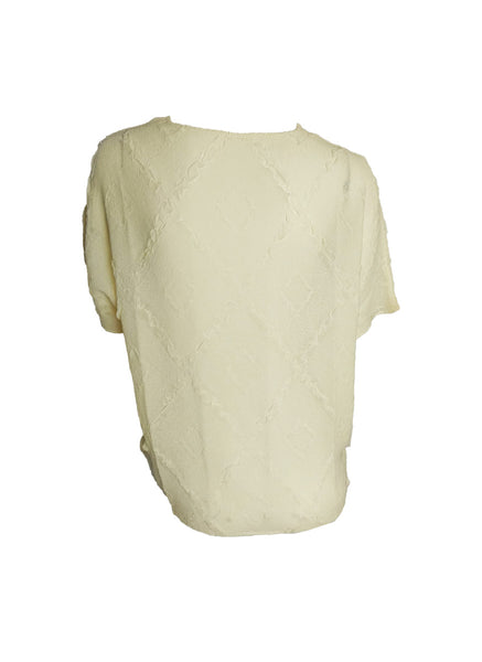 Quilted Pattern Creased Top