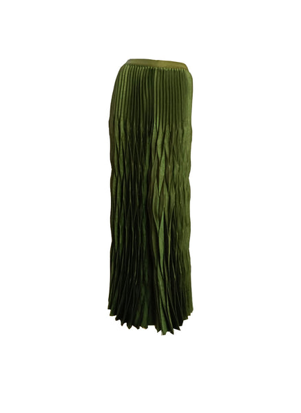 Satin Pleated Dress Pants