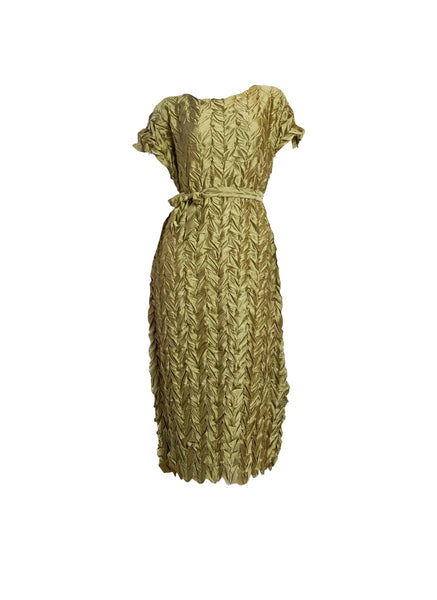Ruched Leaves Dress
