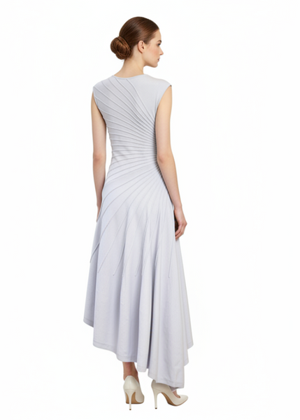 Fitted Gathered Drapes Dress