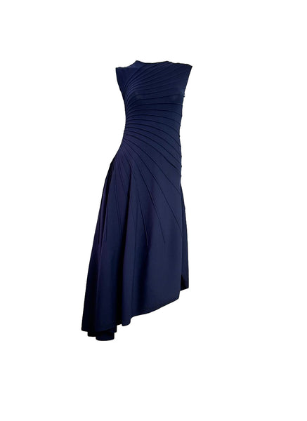 Fitted Gathered Drapes Dress