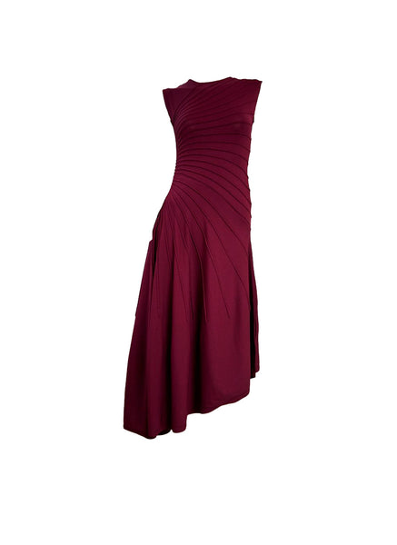 Fitted Gathered Drapes Dress