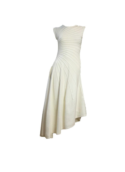 Fitted Gathered Drapes Dress