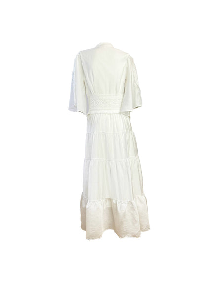 Flare Sleeve Midi Dress