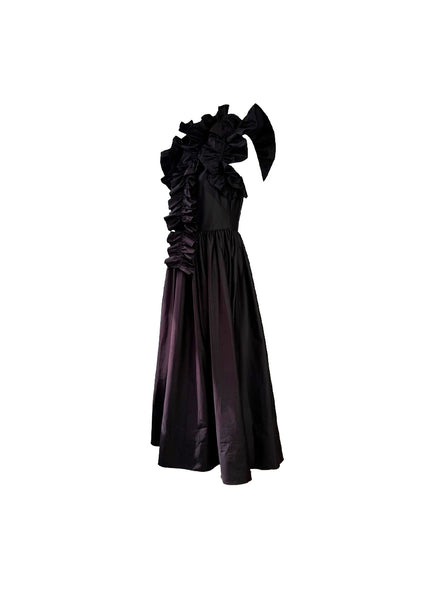 Ruffles Sleeves Long Dress