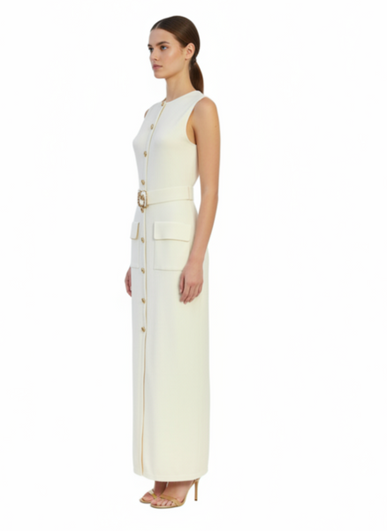 Belted Midi Knit Dress