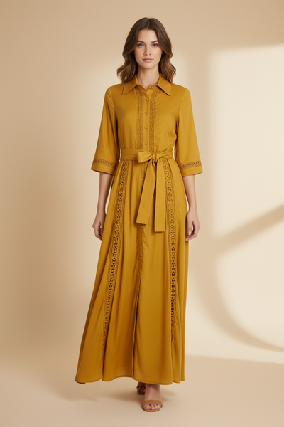Maxi Shirt Style Dress