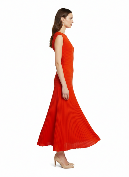 Ribbed Knit Midi Dress