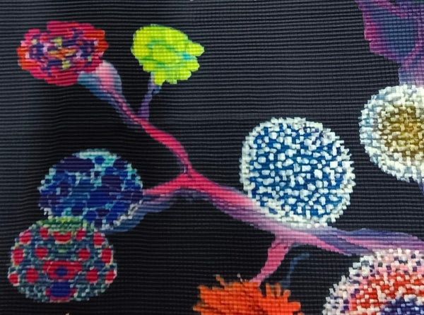 Cap Sleeve Abstract Floral Top