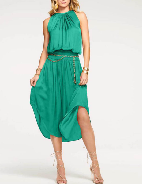 N180079 Front & Back Midi Dress