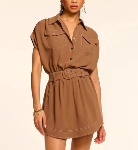 8250015 Timeless Belted Mini Dress