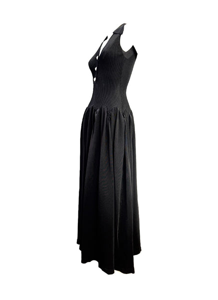 Collar Fitted Voluminous Dress