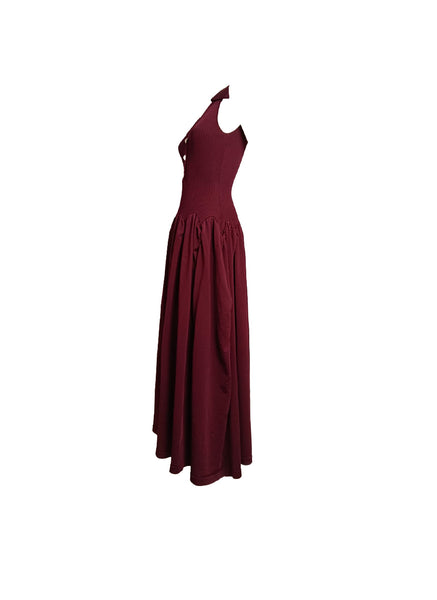 Collar Fitted Voluminous Dress