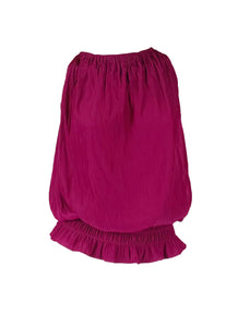 O180027 Gathered Waist Sleeveless Top
