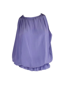 O180027 Gathered Waist Sleeveless Top
