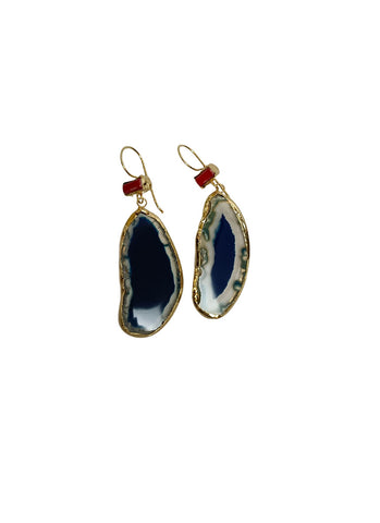 O230081 Natural Stone Earrings *Last Pair