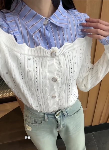 O240022 Long Sleeve Knitted Top *Last Piece
