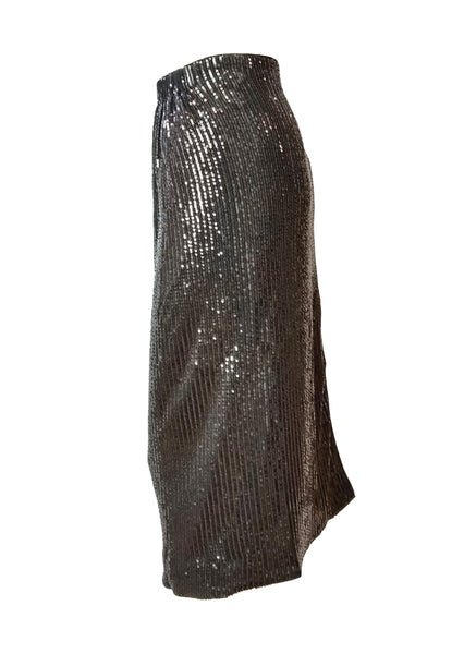 O250005 Sequined Midi Skirt