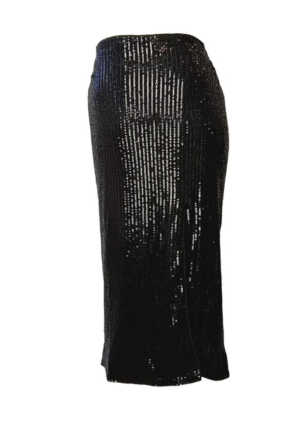 O250005 Sequined Midi Skirt
