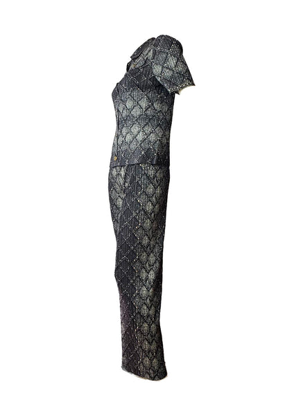 O250006 Diamond Lattice Top & Pants Set