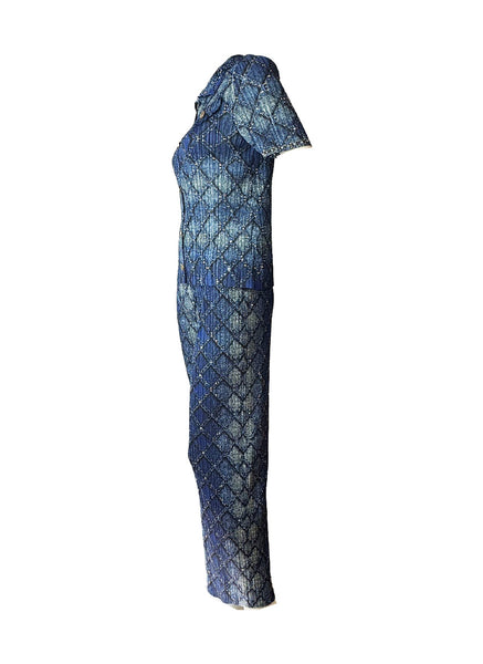 O250006 Diamond Lattice Top & Pants Set