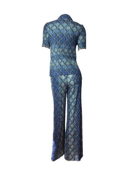 O250006 Diamond Lattice Top & Pants Set