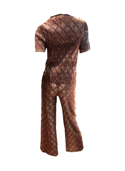 O250006 Diamond Lattice Top & Pants Set