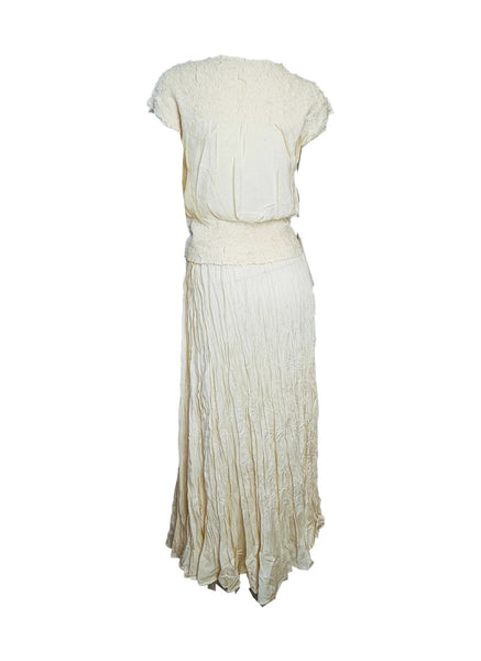 Crinkle Feminine Two-piece Set