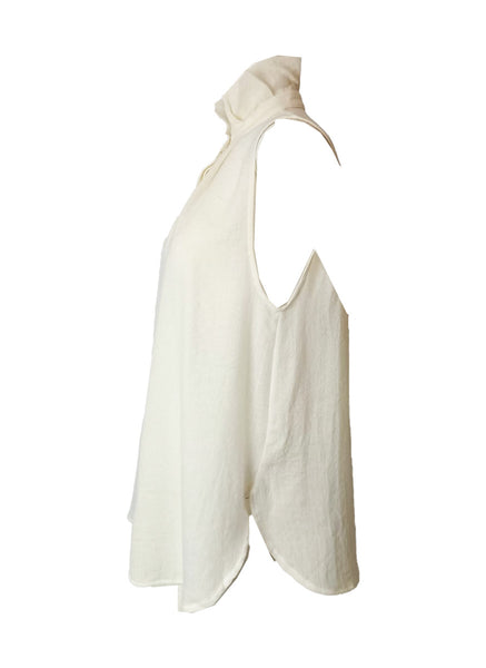 O250009  High Collar Sleeveless Top