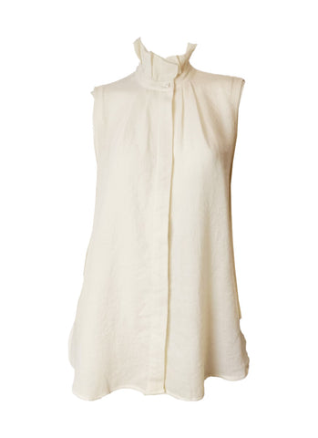 O250009  High Collar Sleeveless Top