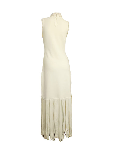 Embellished Neckline Long Dress