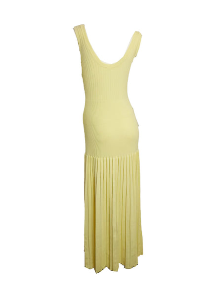 Button Down Fitted Bodice Knit Dress