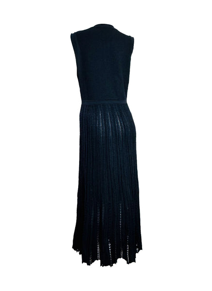 Structured Bodice Pockets Knit Dress