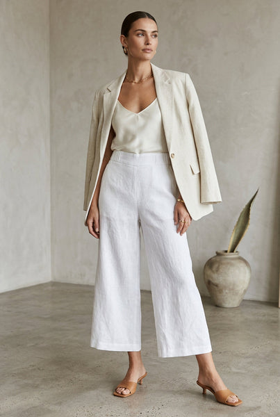 Wide Leg Linen Pants