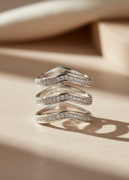 Triple Curved Ring