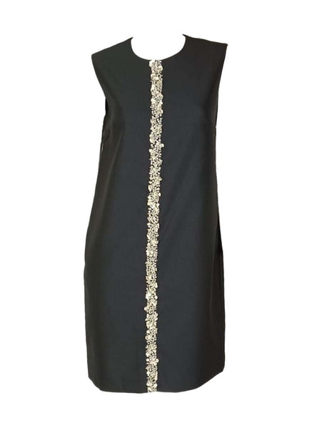3250032 Middle Embellished Shift Dress *Black