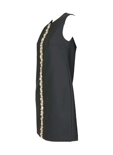 3250032 Middle Embellished Shift Dress *Black